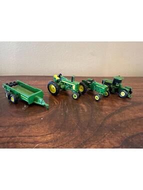 Ertl John Deere Tractor and Farm Implements Set of 4